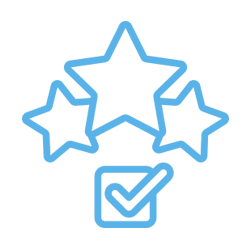 stars with check mark image